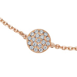 Desert Diamond Disc Bracelet in Rose Gold