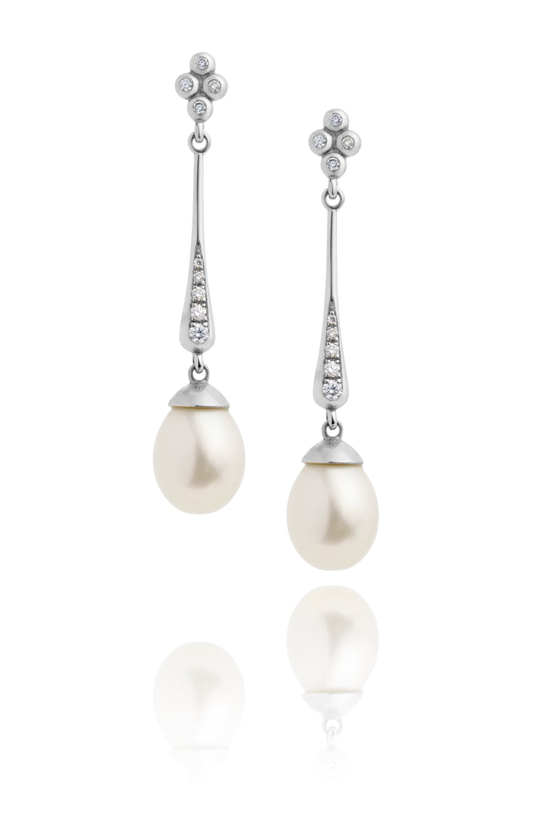 Pearl & Diamond Shine Sublime Earrings