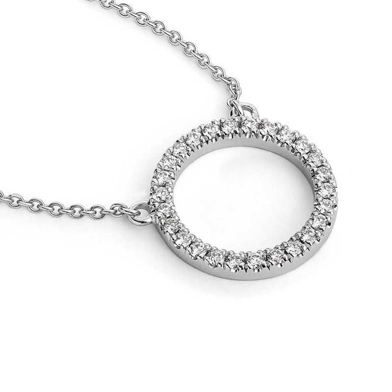 Diamond Eternity Necklace in Platinum