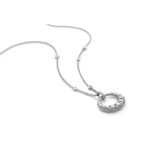 Diamond Scallop Shell Necklace