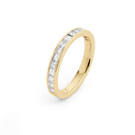 Carré Cut Diamond Ring in Yellow Gold