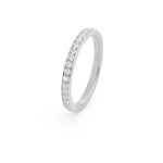 Vintage Style Pavé Diamond Wedding Ring in Platinum