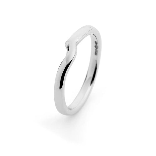 Twist Shaped Platinum Wedding Ring