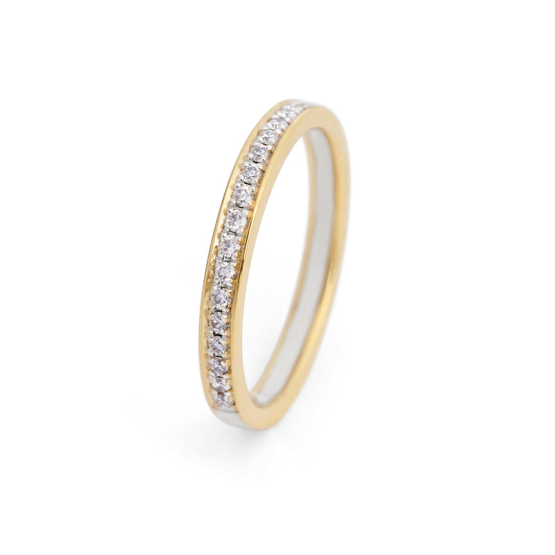 Layer Cake Gold & Diamond Wedding Ring
