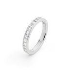 Carré Cut Diamond Ring in Platinum
