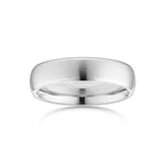 Classic Bevelled Solid Platinum Men's Wedding Ring