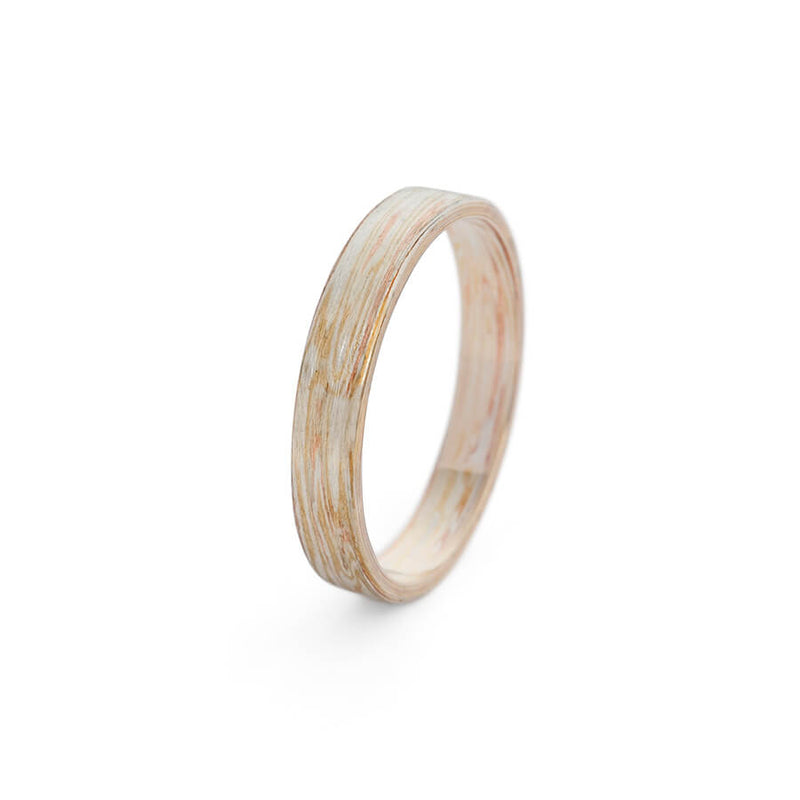 Woodgrain Mokume Gane Men's Wedding Ring