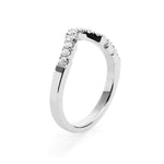 Vintage Style Shaped Wedding Ring in Platinum